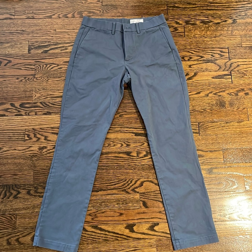 Blue slim khakis from gap. Size 29/30. Never worn